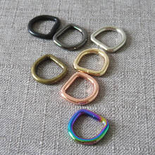 10 Pcs 15mm Metal D Ring DIY Handbag Bag Dog Collar Leash Belt Buckle Sewing Knapsack Garment Accessory Purse Straps Clip Clasp 2024 - buy cheap