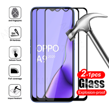 Película de vidro temperado para oppo a5, a9, a53, a31, 2020, cobertura completa, protetor de tela, película protetora, 1-2 unidades 2024 - compre barato