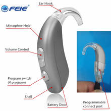 Портативный внутренний невидимый слуховой аппарат, усилитель звука с регулируемым тоном, Маленький цифровой левый/правый слуховой аппарат MY-26 2024 - купить недорого
