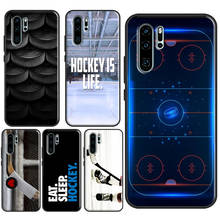 Hockey Ice Rink Burning Hockey Puck Case For Huawei P40 Lite P30 P20 Pro Nova 5T P Smart 2019 Mate 20 Lite Honor 50 20 10i 8X 9 2024 - buy cheap