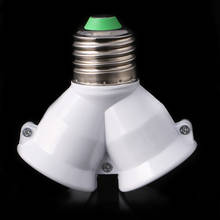 E27 To Double E27 Base Socket Extender Adapter Converter LED Light Lamp Bulb 2024 - buy cheap