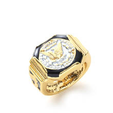 Новое властное серебряное кольцо S925, американский Серебряный король, символ орла, ювелирное изделие, рождественский подарок, элегантное мужское кольцо в стиле хип-хоп 2024 - купить недорого