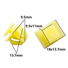 KALILI Auto Car Door Sill Strip Clip Yellow Color Door Trim Retainer Clips Fastener For Hyundai 2024 - buy cheap