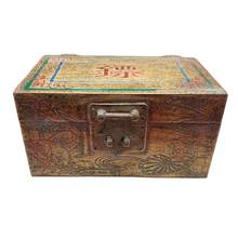 Brass collection rectangular dart ink cartridge jewelry box relief color painting copper box Qing Dynasty jewelry storage box 2024 - buy cheap