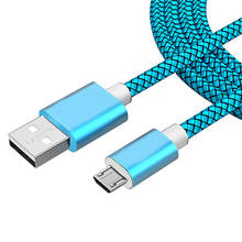 Микро USB кабель 2A Быстрая зарядка нейлоновый usb-кабель для зарядки и синхронизации данных мобильный телефон зарядное устройство кабель для Samsung, Sony, HTC, LG Android кабели 2024 - купить недорого