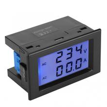 Ampere medidor de voltagem lcd, display duplo, amperímetro de 200-450v 0.1-a com transformador de corrente 2024 - compre barato