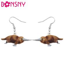 Bonsny Acrylic Australia Platypus Duckbill Earrings Animal Drop Dangle Jewelry For Women Girl Teen Kid Hot Sale Decorations Gift 2024 - buy cheap