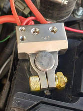 Kit de calços de conectores para terminais de bateria, 2 peças, conjunto de adaptadores banhados a ouro, para carro, caravana, marinha, negativo, 2021 2024 - compre barato