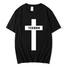 Крест футболка мужская футболка Harajuku Забавный принт футболка для мужчин в стиле «хип-хоп», 100% Хлопок Уличная Футболка мужская рубашка футболка S-3L 2024 - купить недорого