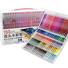 12/24/36/48/72/100 Colors Dual Tip Brush Art Markers Pen for Bullet Journals Adult Coloring Books Calligraphy Lettering 2024 - buy cheap
