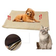 Одеяло для собаки для питомца, САМОНАГРЕВАЮЩАЯСЯ кровать для питомца, супер мягкая удобная флисовая кровать для собаки, кошки, теплый спальный матрас, моющаяся кровать для кошек и собак 2024 - купить недорого