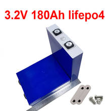 Batería de litio Lifepo4 de 16 piezas, 3,2 V, 180AH, para manualidades, 48v, 24V, almacenamiento de energía Solar, barco, luz de calle, grúa de pesca AGV 2024 - compra barato