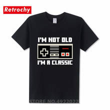 Camiseta Retro de Gaming para hombre, camisa de Playstation con diseño Geek para Xbox, Playstation Vintage, PS, I'm classic, I'm not old gamer, PS4 2024 - compra barato