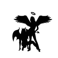 Decals funny angel devil car stickers part fantastic car motorcycle exterior accessories popular fashion style vinyl 2024 - buy cheap