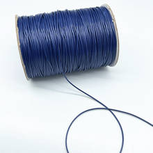 Cordón encerado azul marino, 0,5-2,0mm, cordón encerado, correa, collar, cuentas para la fabricación de joyas, accesorios hechos a mano 2024 - compra barato