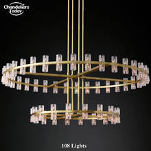 Arcachon Round Chandelier Lighting Modern Vintage Crystal Chandelier Pendant Hanging Light Restaurant Lighting 2024 - buy cheap