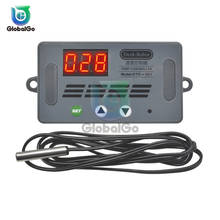 Controlador de temperatura 12v, incubadora, termostato com sensor à prova d'água, 10 v, saída de relé 10a 2024 - compre barato