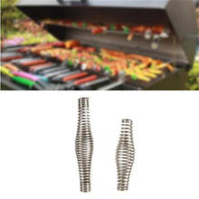 Stainless Steel BBQ Pit Grill Handle Barbecue Accessories Tools Spring Wood Furnace Stove Smoker Elasticity Steel Roll 2024 - buy cheap