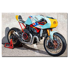 Póster de motocicleta Ducati Monster 821 Pantah, impresiones en lienzo, pinturas para decoración del hogar, imagen artística de pared 2024 - compra barato