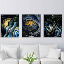 GATYZTORY 3PC  Frame Painting By Numbers Abstract  Starry Sky Picture By Numbers Landscape Wall Art Acrylic Paint For Home Decor 2024 - buy cheap