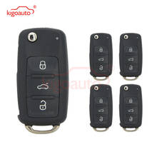 Kigoauto 5 шт. 5K0837202AD дистанционный ключ 3 кнопки HU66 434 МГц для ключа VW Passat Polo Golf Jetta Beetle 5K0 837 202 AD 2024 - купить недорого
