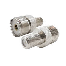 1PCS RF Coaxial Coax UHF-F Adapter F Type Female Jack to UHF SO-239 SO239 Female Jack Straight RF Connector Converter 2024 - buy cheap