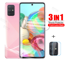 3in1 Front Back Hydrogel Film for Samsung Galaxy A71 Camera Lens Screen Protector For Sumsung A 71 SamsungA71 Protective Film 2024 - buy cheap