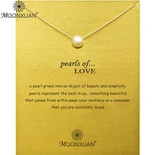 Dogeared Pearl Of Love Gold Chain Necklace Women Jewelry Choker Collares De Moda 2019 Collier Collar Kolye Ketting Chains Femme 2024 - buy cheap