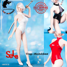 1/6 Scale MM06 YoRHa 2B Halter Bikini swimsuit Costume Leather Clothing W/High Heels Shoes F 12 Inch Big Bust Body Action figure 2024 - buy cheap