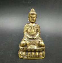 Estatua de cobre coleccionable latón labrado chino budismo Buda Bodhisattva exquisito pequeño colgante estatuas 2024 - compra barato
