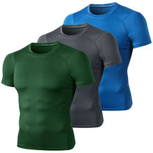 New Men t-shirt Compression Shirt Workout Tops For Men Quick Dry Clothes Running T Shirts Men Gym Bodybuilding Sport Top Fitness 2024 - buy cheap