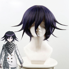 Styled High Quality New Danganronpa V3 Koukichi Kokichi Ouma Wig Heat Resistant Synthetic Hair Costume Cosplay Wigs + Wig Cap 2024 - buy cheap