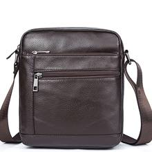 MJ Men's Messenger Bag Genuine Leather Male Business Shoulder Bags High Quality Cow Leather Crossbody Handbag for Men 2024 - buy cheap
