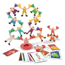 Bloques de construcción de equilibrio de Hércules de madera, juguetes de madera de Jade apilables, juguetes educativos para niños 2024 - compra barato