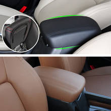 Carro microfibra de couro center console caixa apoio braço capa protetora guarnição para kia sportage 2011 2012 2013 2014 2015 2016 2024 - compre barato