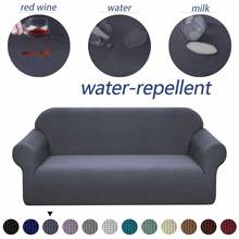Capa de sofá à prova d'água para sala de estar, sólida, alto elástico, cobertura elástica com tudo incluído, capa de canto 2024 - compre barato