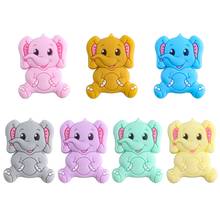 5 Pcs/Pack Baby Cartoon Elephant Shape Teether Silicone Beads Molar Toys Infant Teething Soother Shower Gifts 2024 - buy cheap