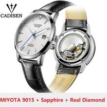 CADISEN Men Watches Automatic Mechanical Wrist Watch MIYOTA 9015 Top Brand Luxury Real Diamond Watch Curved Sapphire Glass Clock 2024 - buy cheap
