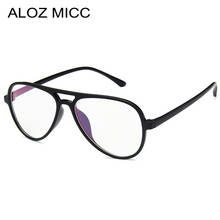 ALOZ MICC Oversized Optical Frame Glasses Women Men Vintage  Clear Glasses Men Unisex Luxury Eyeglasses Frame Q752 2024 - buy cheap