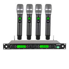 OKMIC-Sistema de micrófono inalámbrico, accesorio profesional OK-404R 202H, UHF/PLL, cuatro canales, KTV, entretenimiento en casa, sistema de conferencia de escenario 2024 - compra barato