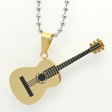 Fashion Jewelry Accessories 316L Stainless Steel High Level Technology Guitar Necklace Men Female Models Couple Gifts 2024 - buy cheap