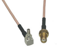 Pasador de enchufe RG316 CRC9, Conector de ángulo recto a SMA hembra, mampara, Cable pigtail de puente RF recto, 4 pulgadas ~ 50M 2024 - compra barato