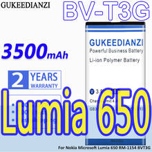 GUKEEDIANZI BV-T3G 3500mAh Phone Battery For Nokia Microsoft Lumia 650 RM-1154 BVT3G Mobile Phone Replacement Li-ion Battery 2024 - buy cheap