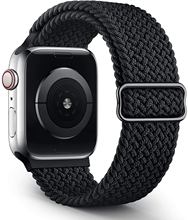 Плетеный ремешок для Apple watch band 44 мм 40 мм 38 мм 42 мм, нейлоновый эластичный браслет из ткани для iWatch Series 3 4 5 se 6 2024 - купить недорого