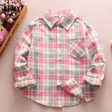 GFMY Hot Sale Boys Shirts Classic Casual Plaid Flannel Children shirts For 2-12 Years Kids Boy Wear 2024 - buy cheap