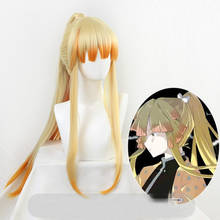 Zenitsu Agatsuma Wig Demon Slayer Kimetsu No Yaiba long Wig Heat Resistant Hair Cosplay Costume Hair Wig with Free Wig Cap 2024 - buy cheap