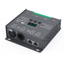 LTECH-decodificador Led DMX512, entrada de DC12-24V, 5a x 5 CANALES, máximo 25A, 600W, cinta DMX/RDM, controlador RGBW, Puerto OLED XLR-5 / RJ45 2024 - compra barato