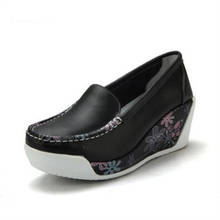 Mujer Zapatos de oscilación zapatos mocasines casuales de la Plataforma de las mujeres de moda bombas Zapatos de retales cuñas zapatos de tacón Zapatos de primavera y otoño zapatos de barco 2024 - compra barato