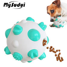 Rubber Dog Chew Toy Ball Tooth Cleaning Bite Resistant Large Small Dogs Molar Interactive Training Toy Treat Ball Food Dispenser 2024 - buy cheap