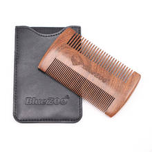 Black Buffalo Horn Beard Comb Anti-Static Pocket Comb Brush Mustaches Brush Portable Black Ox Horn Comb massage 2024 - buy cheap